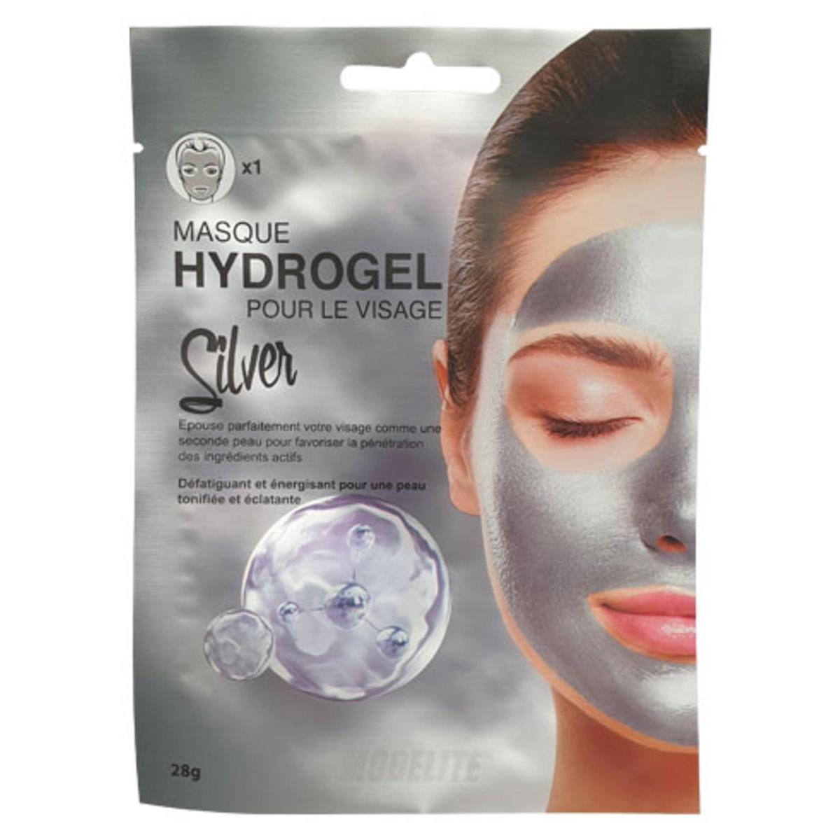 Masque Hydrogel pour le Visage - 28 g - Argent